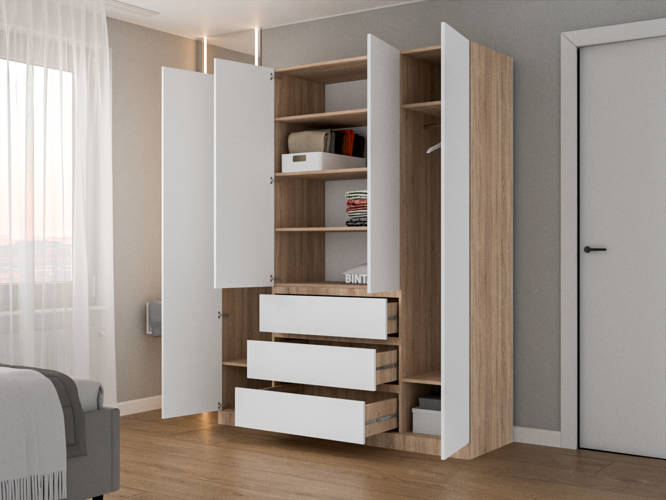 Мальм 315 oak white ИКЕА (IKEA) изображение товара