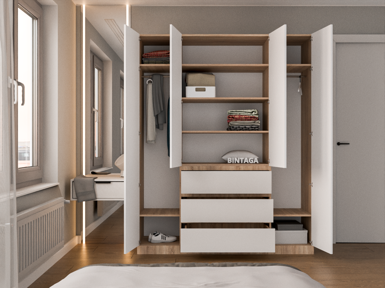 Мальм 315 oak white ИКЕА (IKEA) изображение товара